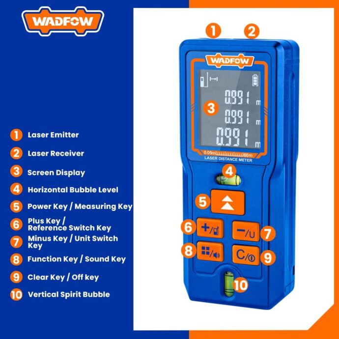 Laser distance detector 60 Meter